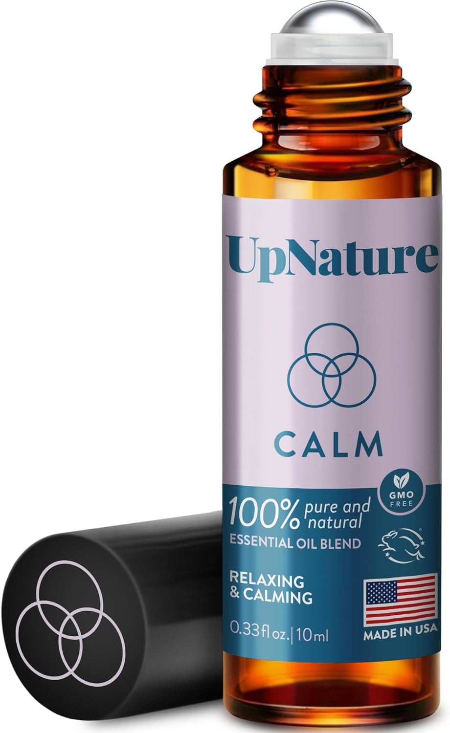 Calm Essential Oil Roll-On - 100% Natural Aromatherapy for Stress Relief & Relaxation - Perfect Self-Care Gift for Women