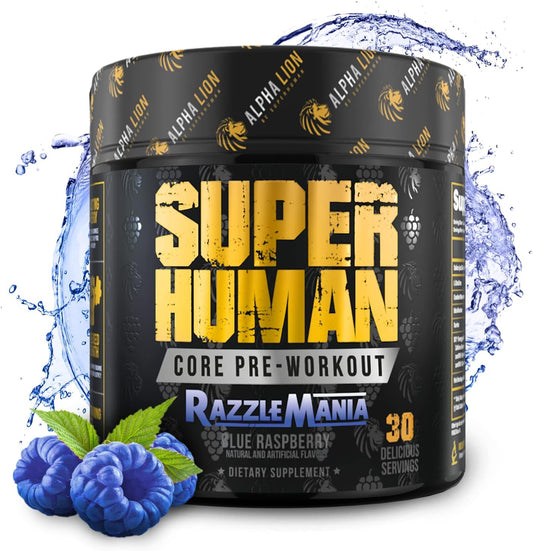 Core Pre-Workout Formula with Creatine, Beta Alanine, L-Citrulline, and Tri-Source Caffeine for Enhanced Performance and Endurance (30 Servings, Blue Raspberry Flavor)