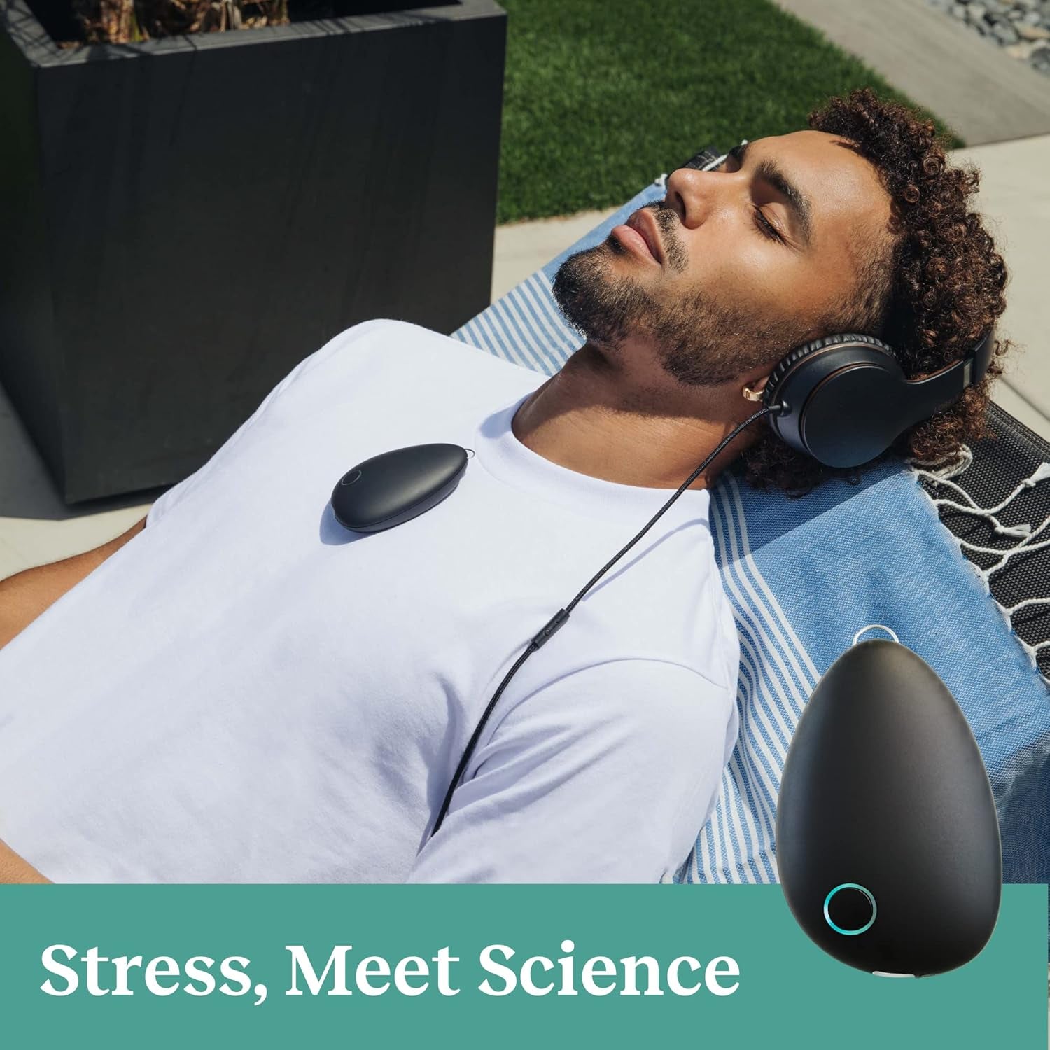 Relaxation Device for Instant Calm and Long-Term Stress Resilience Featuring Patented Infrasonic Resonance Technology - Includes Plus